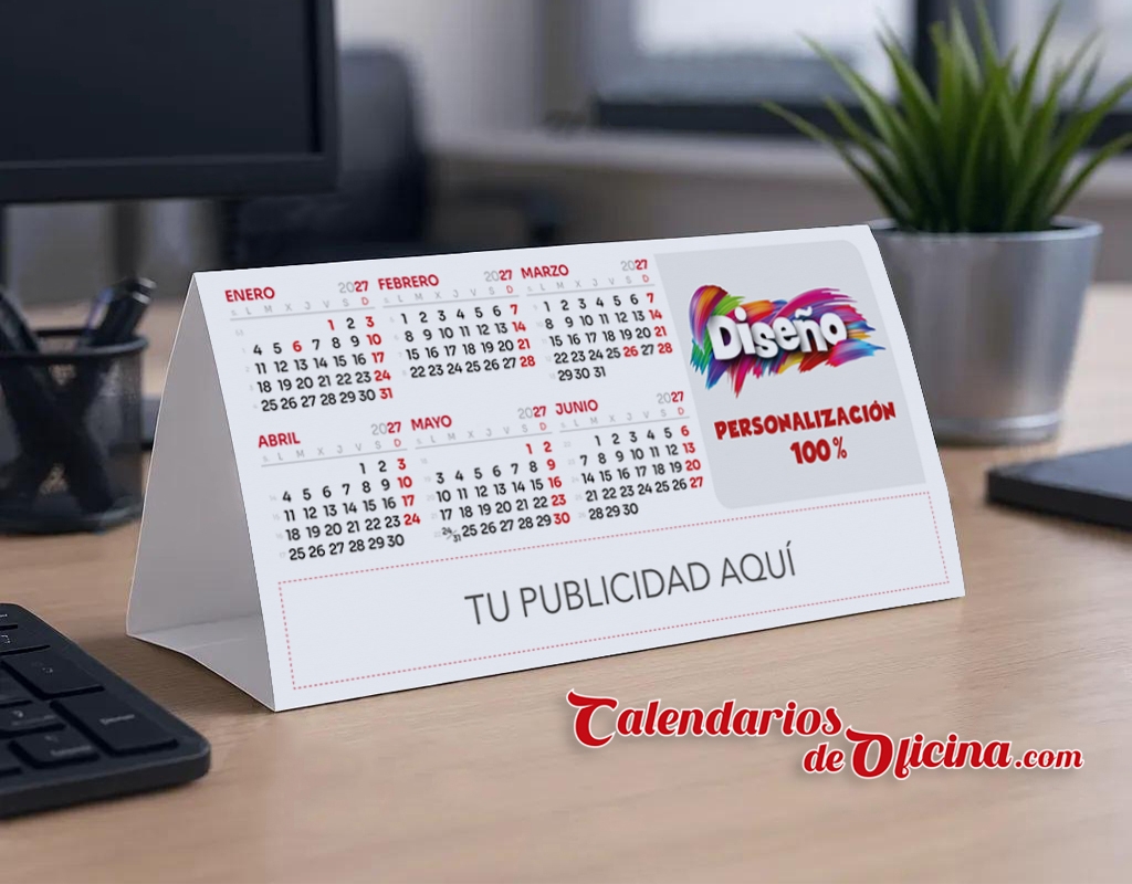 calendario de cartón automontable